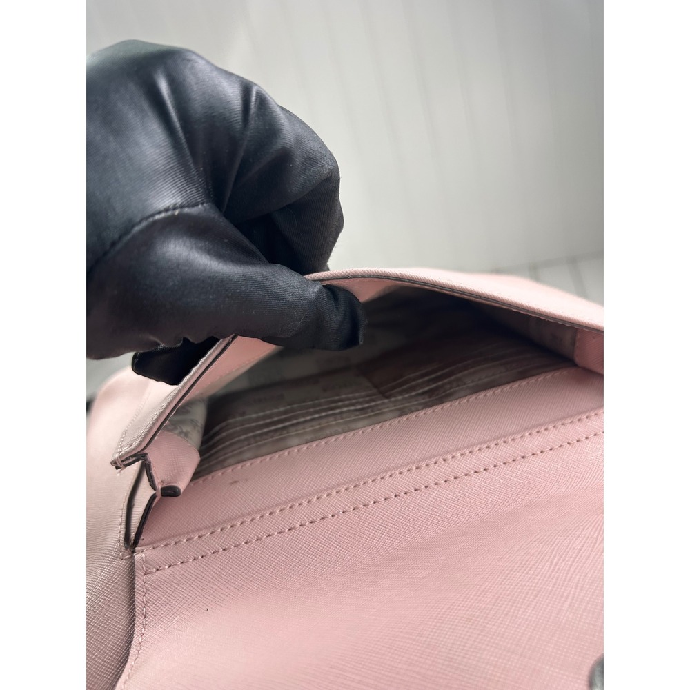 Michael Kors Vintage Pink Jet Set Saffiano Leather Multifunction Shoulder Bag - Picture 13 of 14